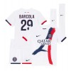 Paris Saint-Germain Bradley Barcola #29 Auswärtstrikot 2024-25 Kurzarm (+ kurze hosen)